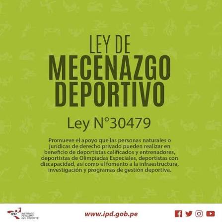 <p>Ley de Mecenazgo Deportivo</p>